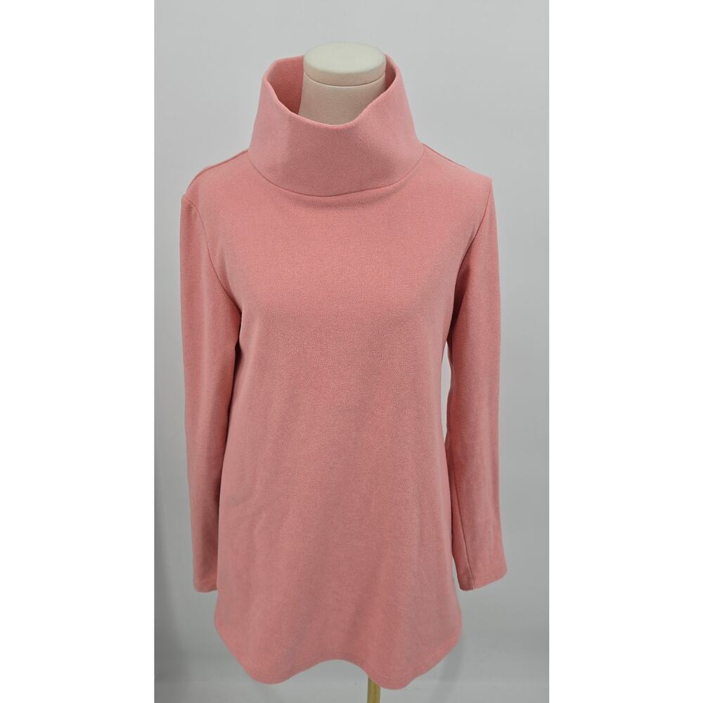 Dudley Stephens Preppy Coquette Cobble Hill Turtleneck in Island Coral